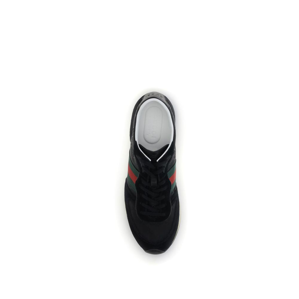 Gucci Black Polyamide Athletic Sneakers