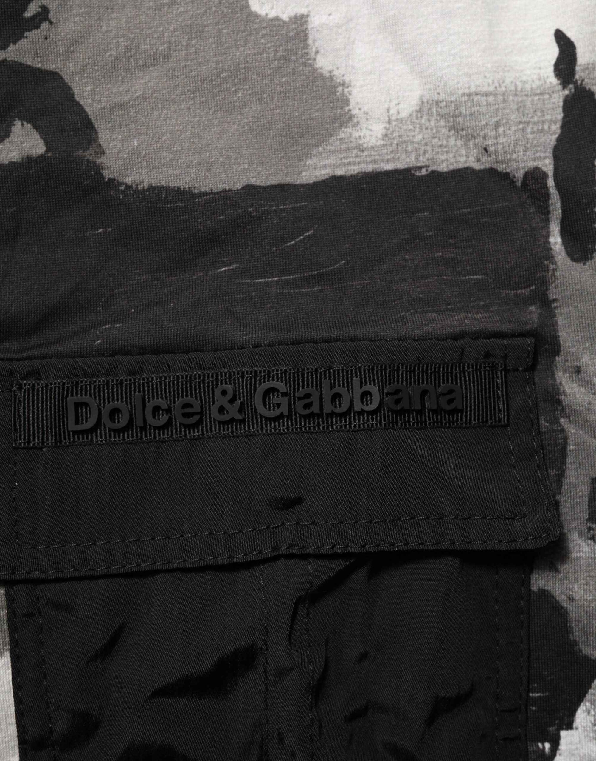 Dolce & Gabbana Multicolor Camouflage Men Short Sleeves T-shirt