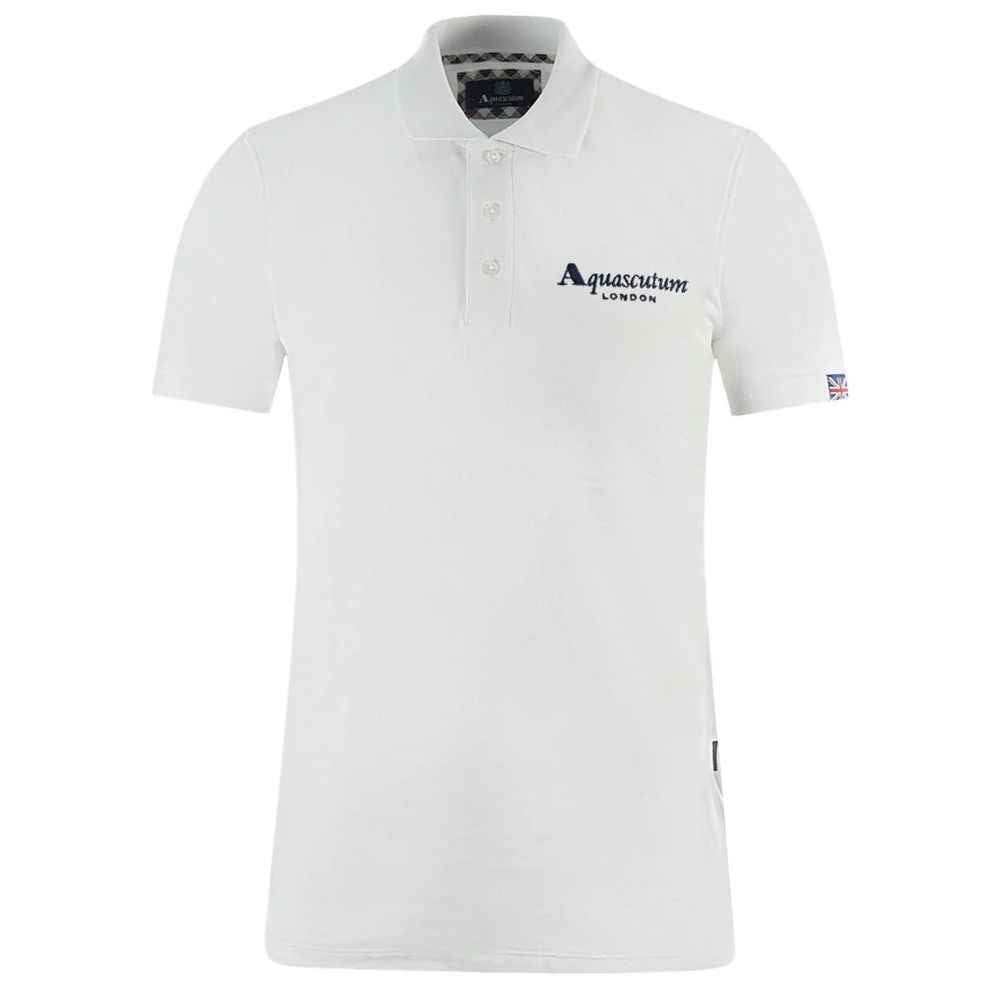 Aquascutum White Cotton Polo Shirt