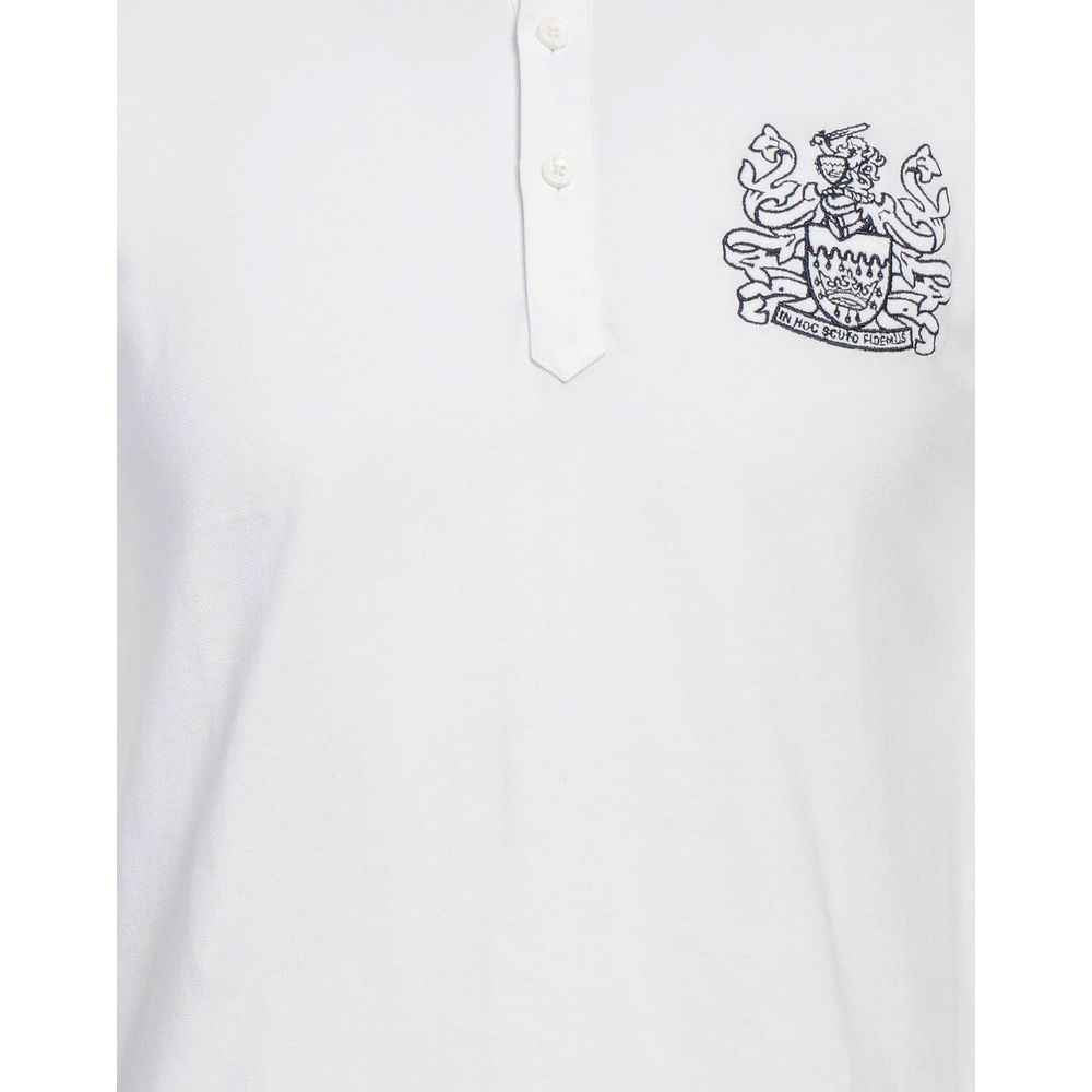 Aquascutum White Cotton Polo Shirt