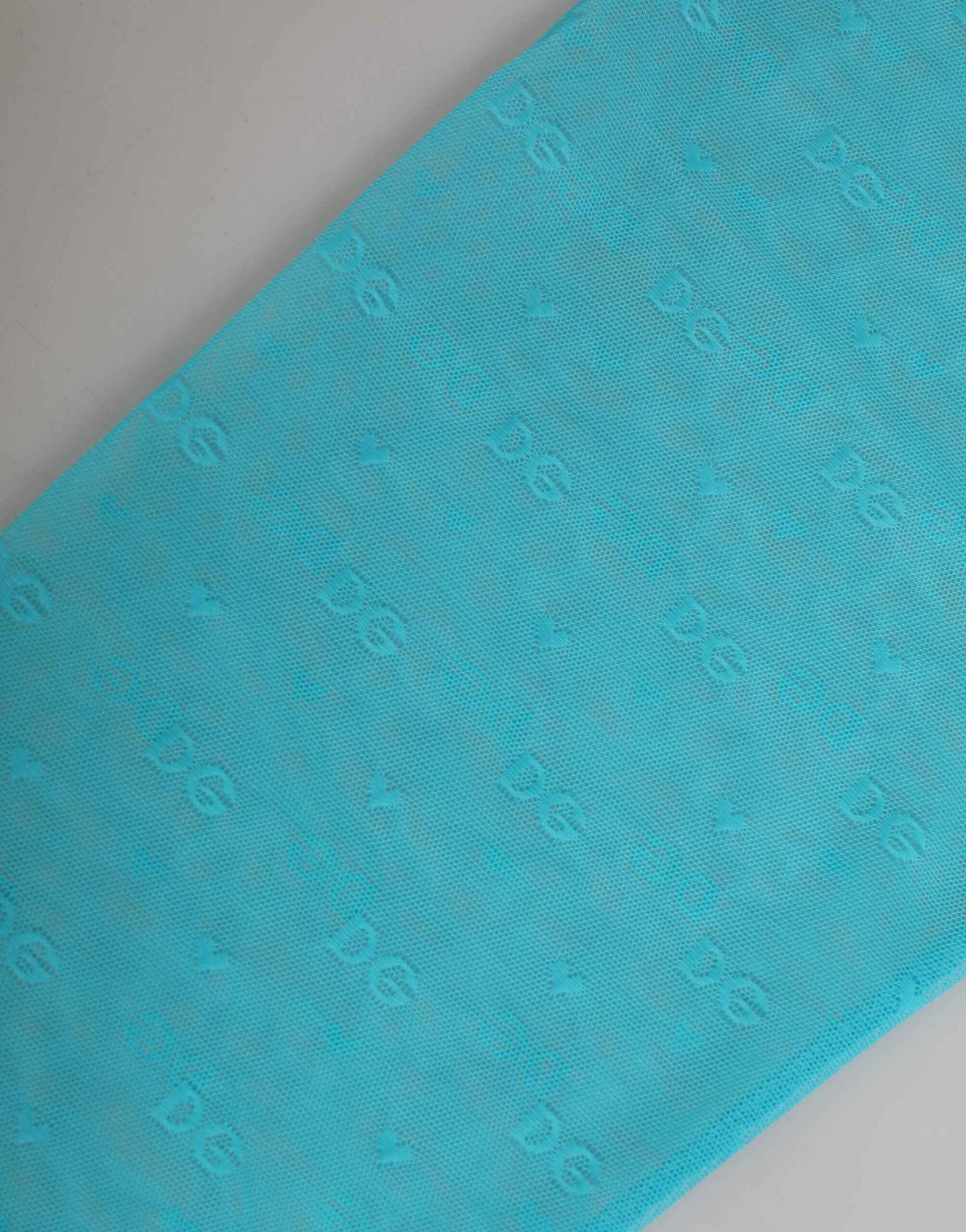 Dolce & Gabbana Light Blue Logo Lace Tight Midi Trouser  Underwear