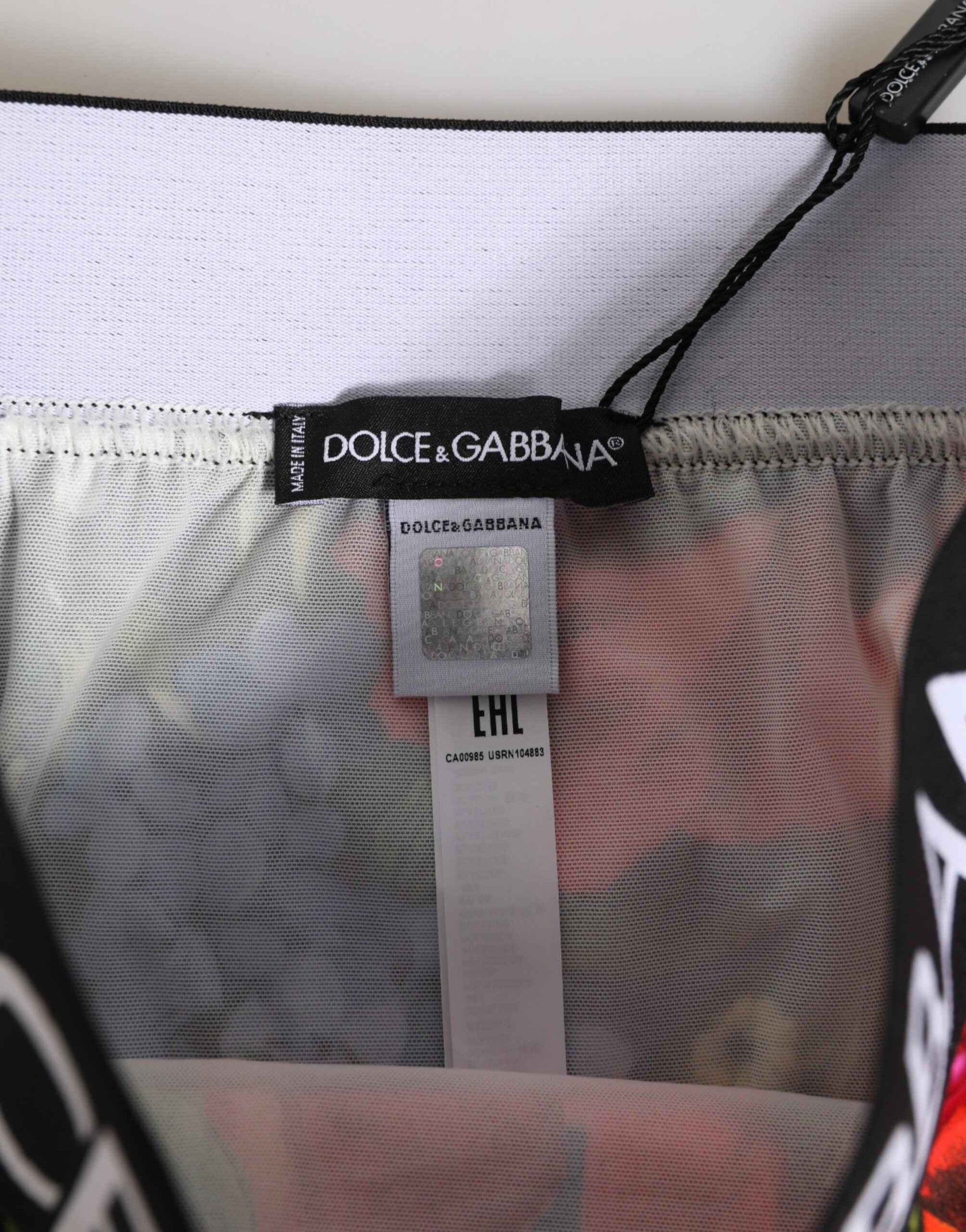 Dolce & Gabbana Multicolor Floral Print High Waist Panty Underwear