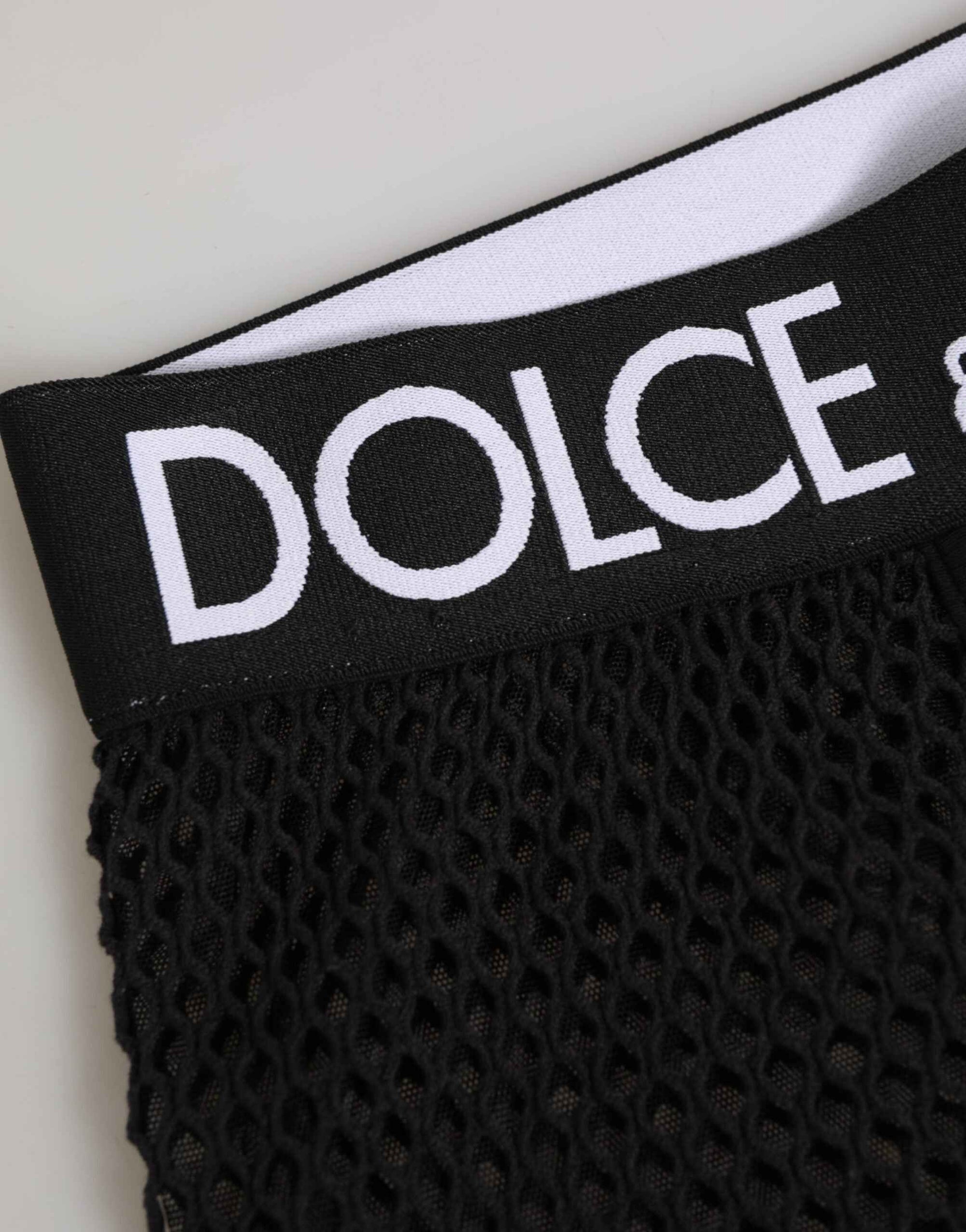 Dolce & Gabbana Black Cotton Logo Shorts Midi Trouser Underwear