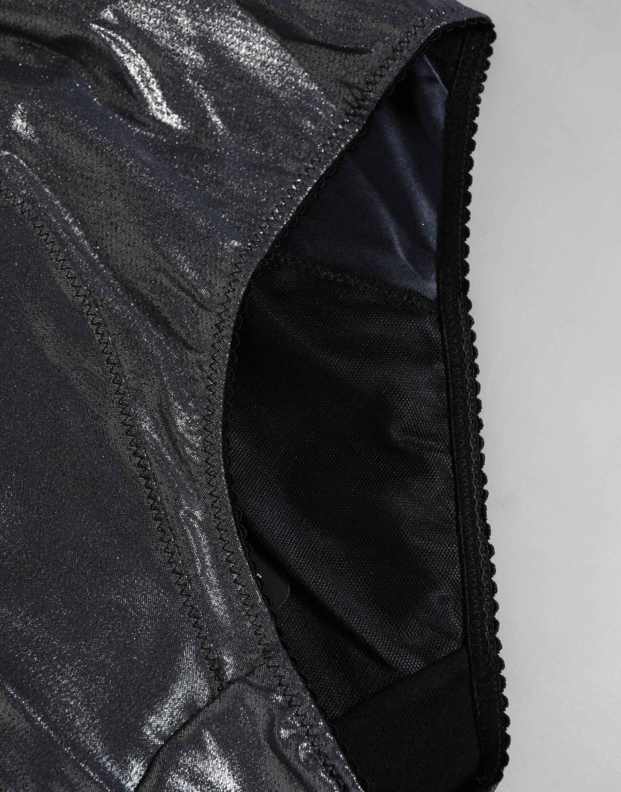 Dolce & Gabbana Gray Silk Stretch Slip Girdle Panty Underwear