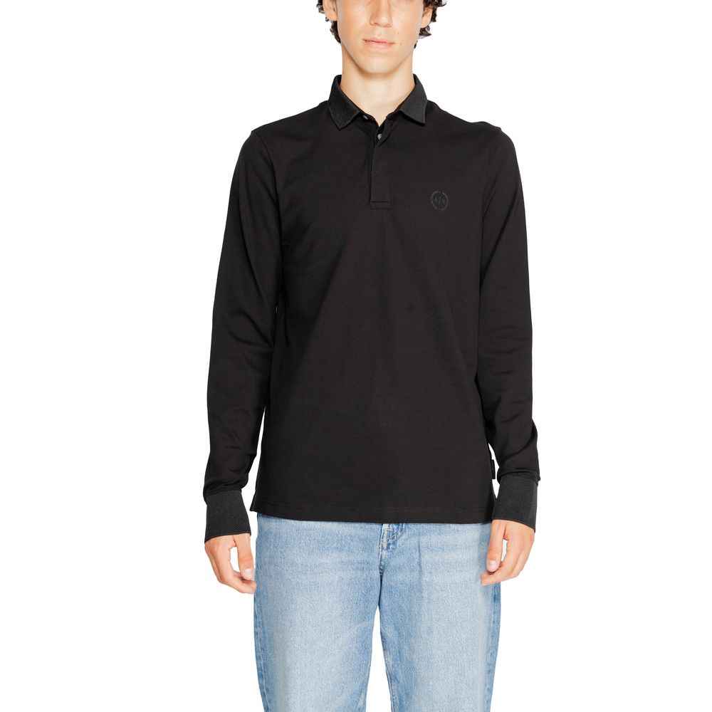 Armani Exchange Black Cotton Long Sleeve