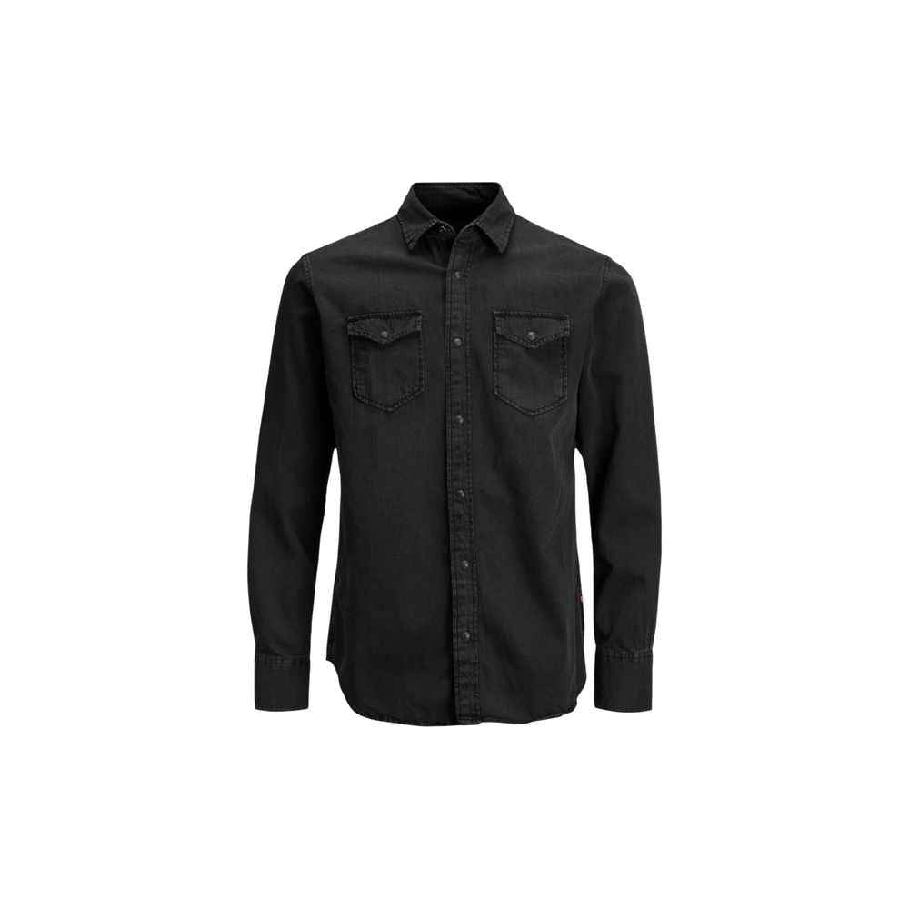 Jack Jones Black Denim Shirt