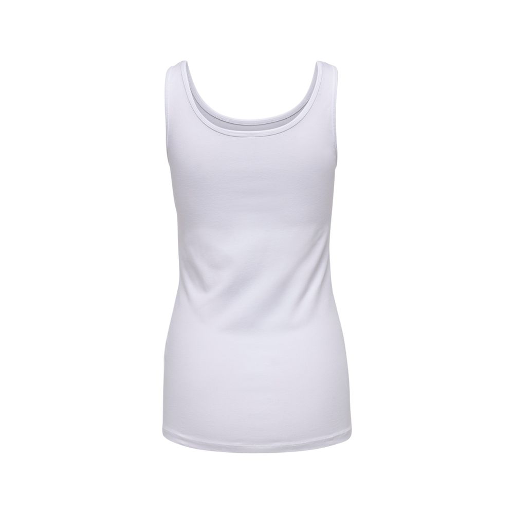 Only White Cotton Tank Top
