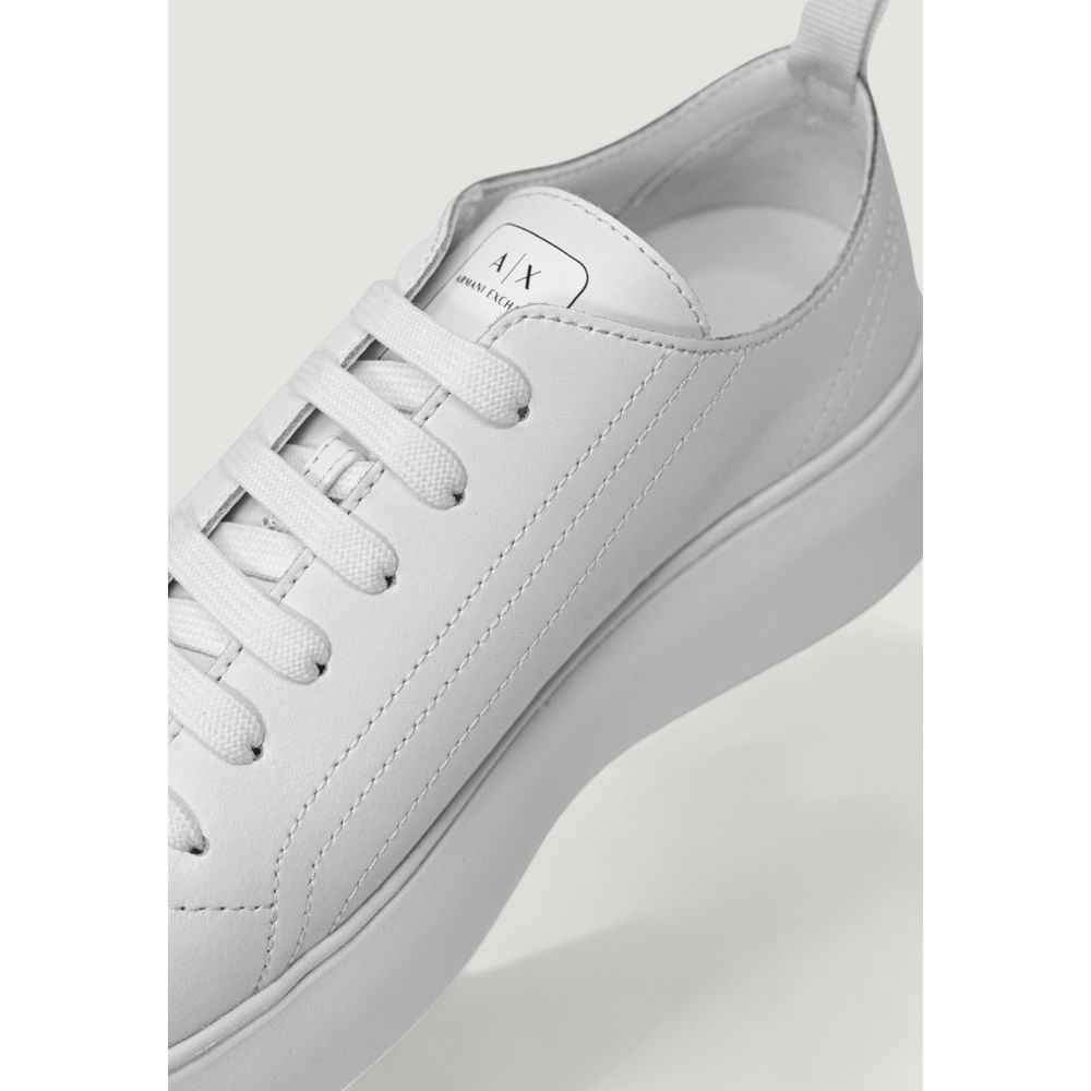 Armani Exchange White Leather Sneaker