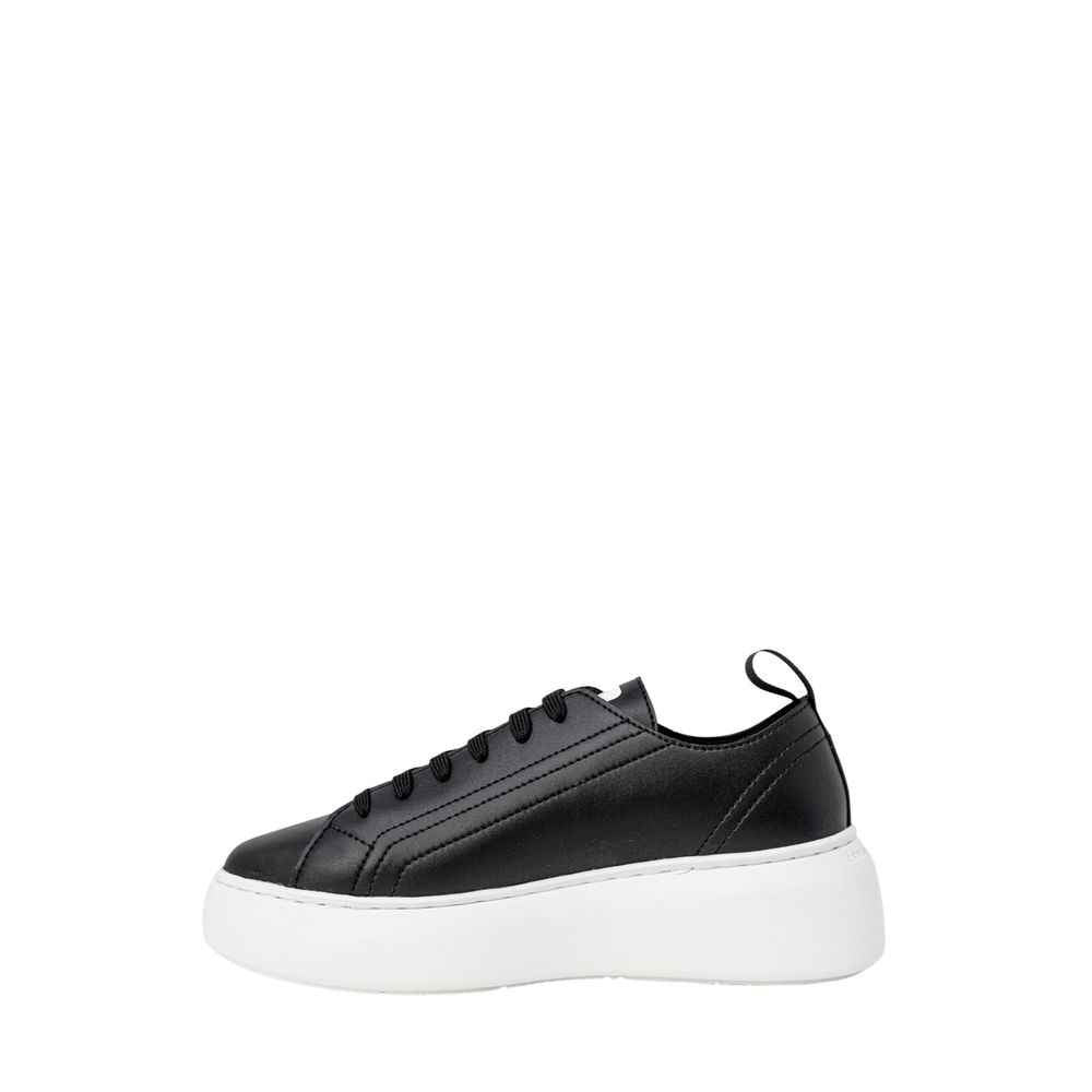 Armani Exchange Black Artificial Leather Sneaker