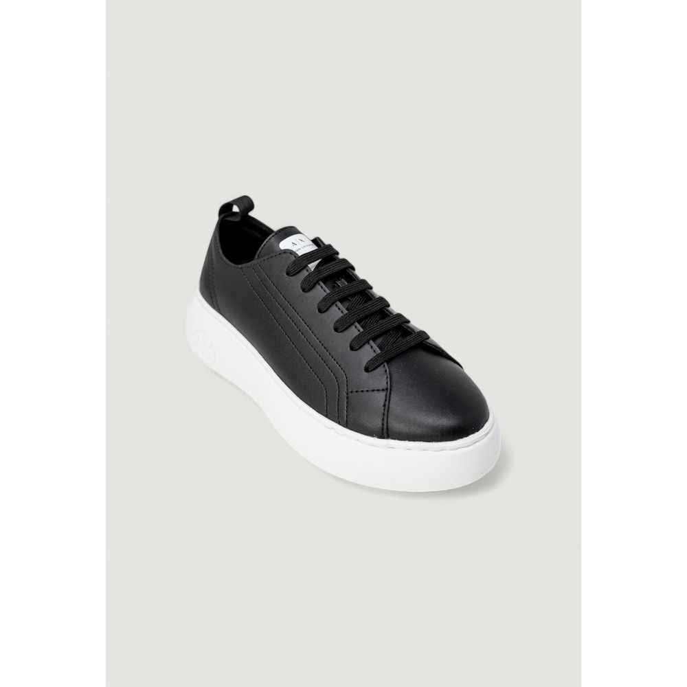 Armani Exchange Black Artificial Leather Sneaker