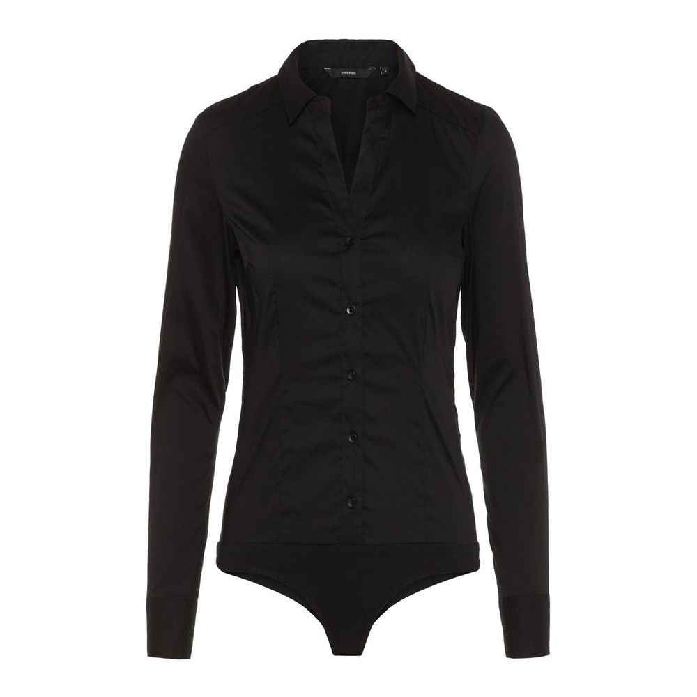 Vero Moda Black Cotton Bodysuit