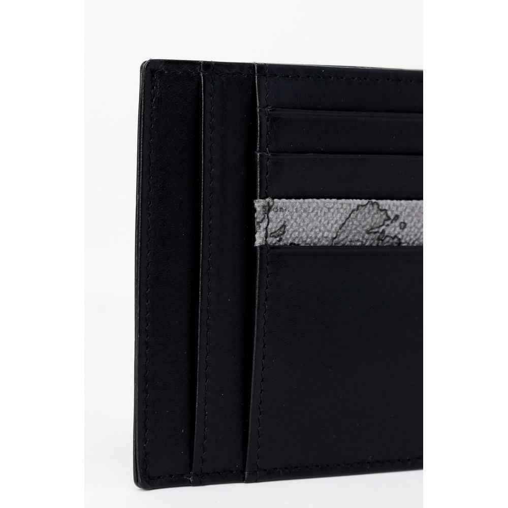 Alviero Martini Prima Classe Gray Leather Cardholder