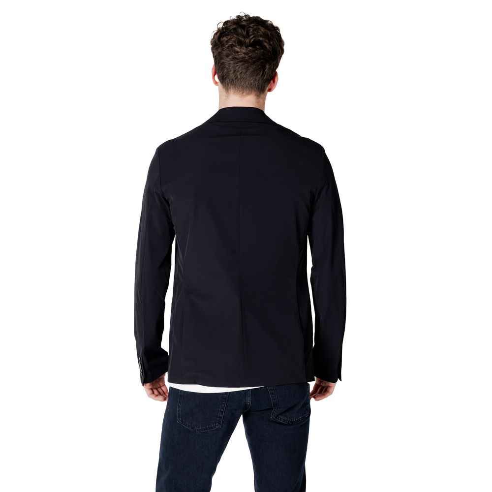 Armani Exchange Black Cotton Blazer