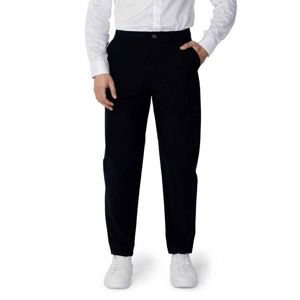 Armani Exchange Blue Cotton Pant