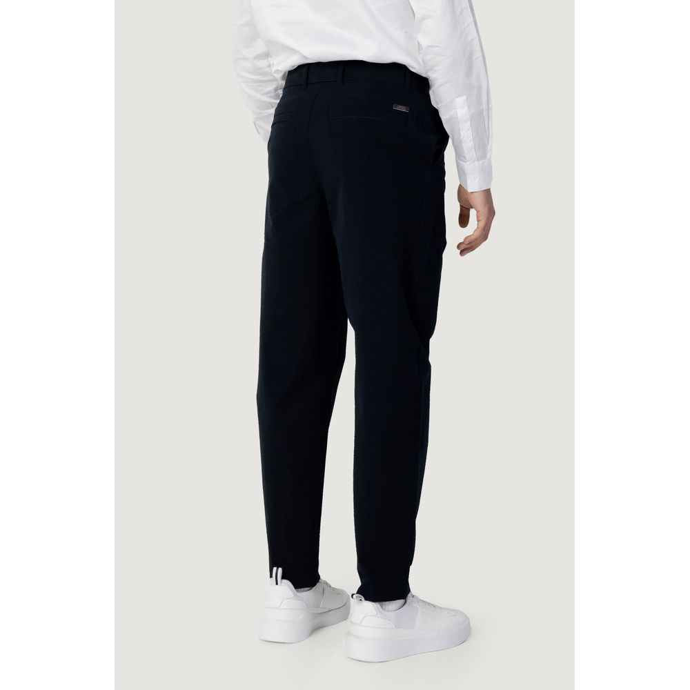 Armani Exchange Blue Cotton Pant
