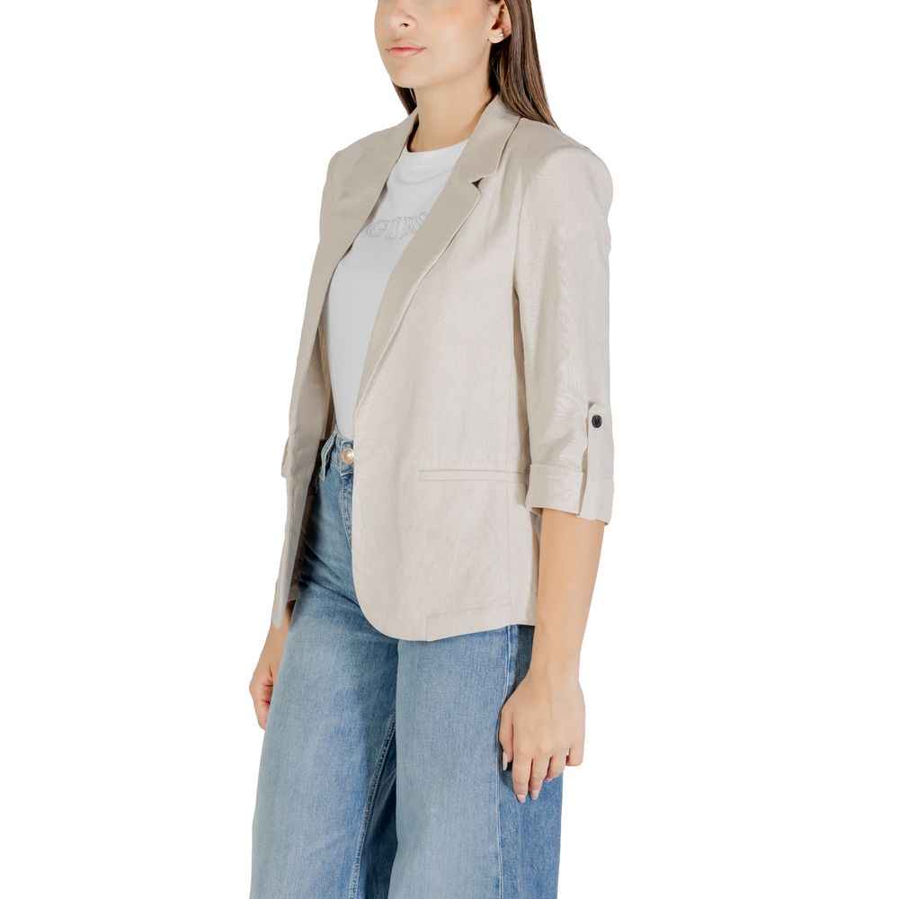 Only Beige Linen Blazer