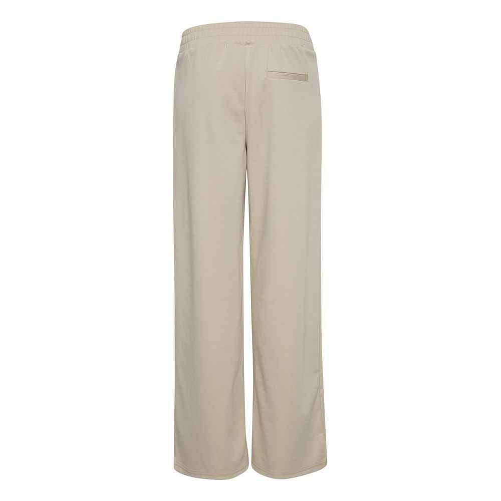 ICHI Beige Recycled Polyurethane Pant