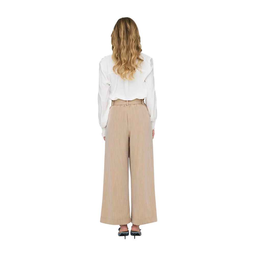 Only Beige Viscose Pant