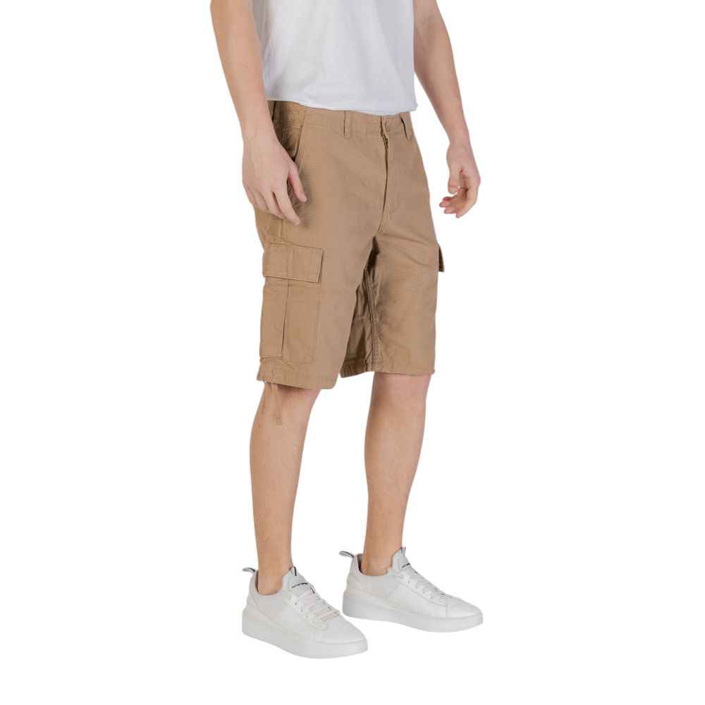 Jack Jones Beige Cotton Bermuda
