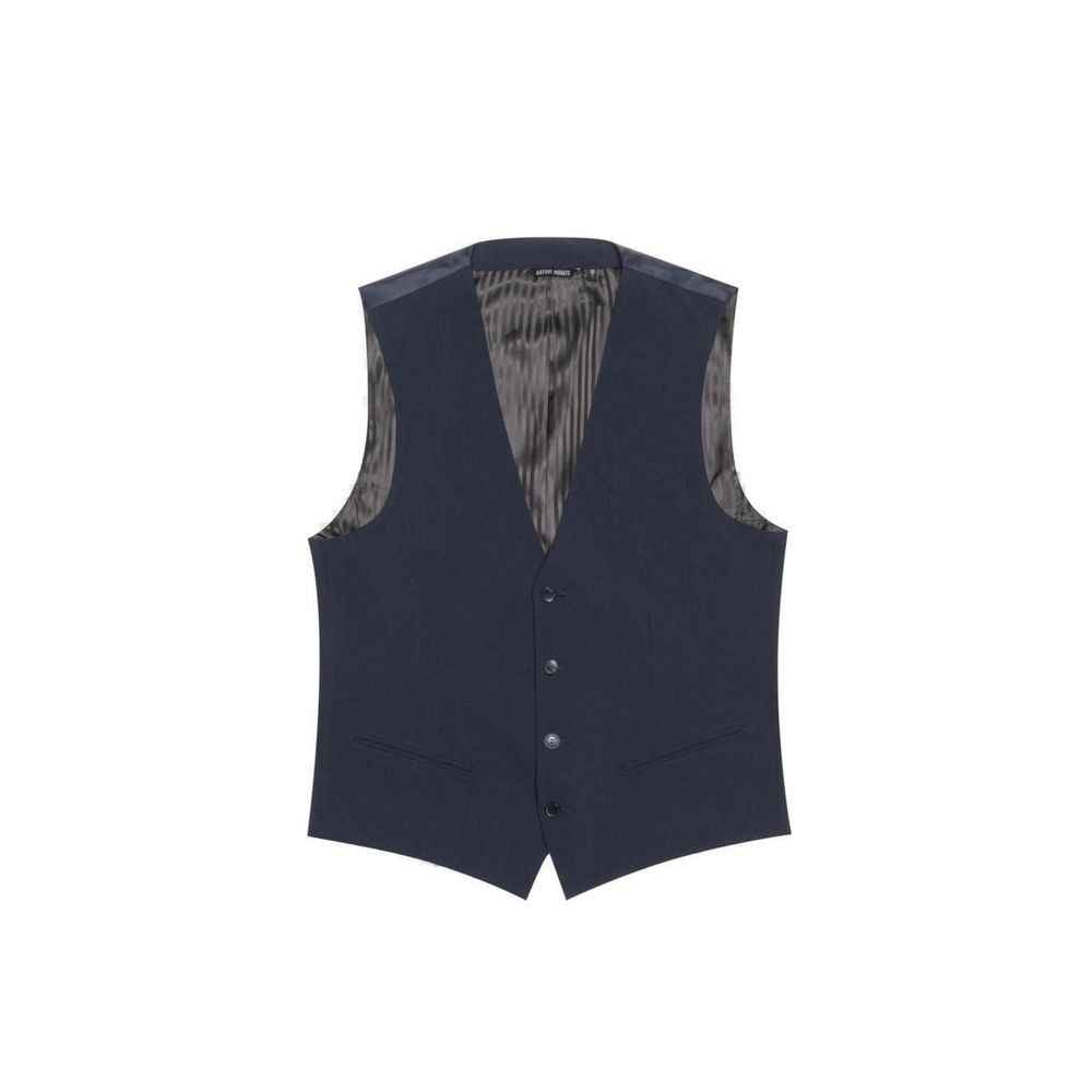 Antony Morato Blue Polyester Waistcoat