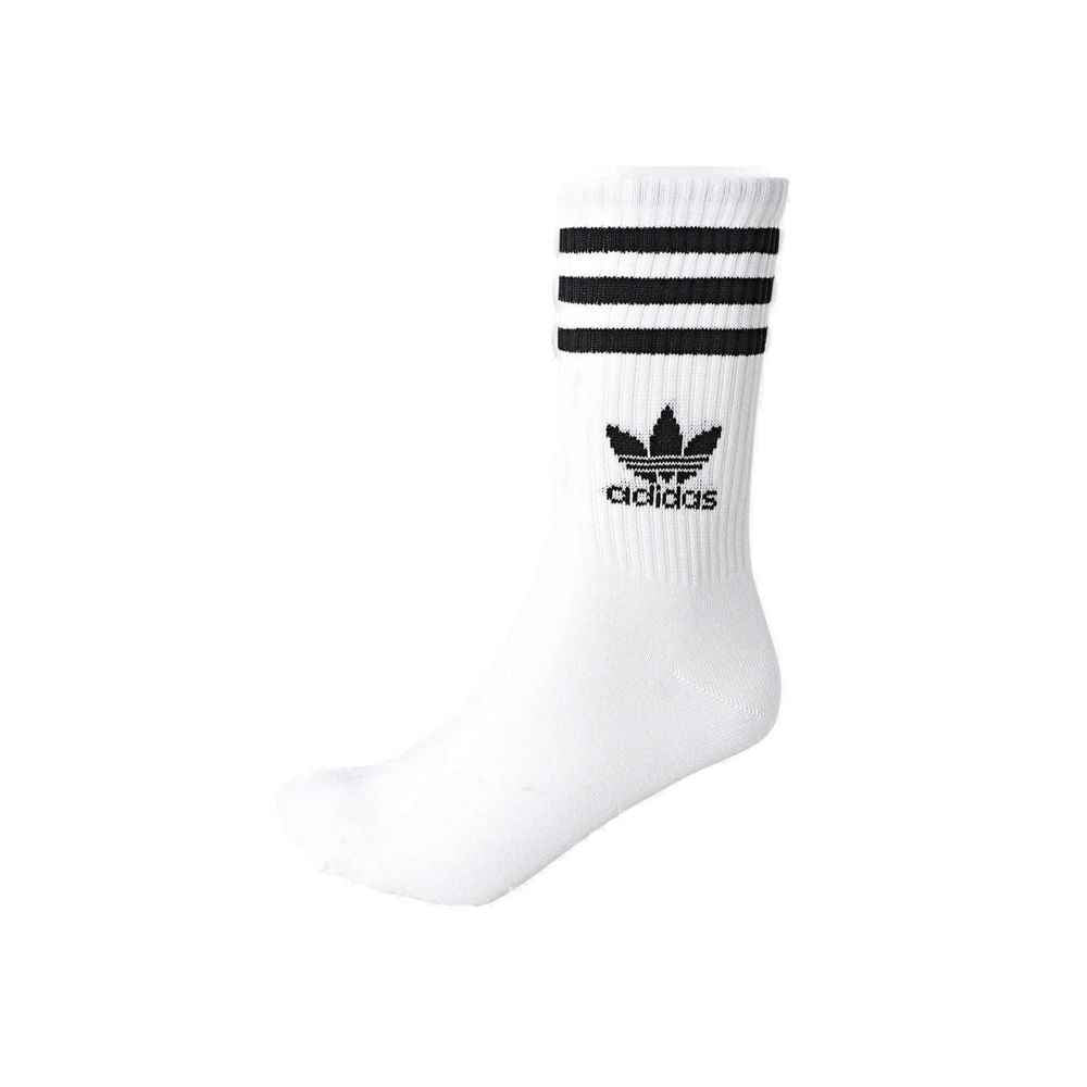 Adidas White Cotton Sock