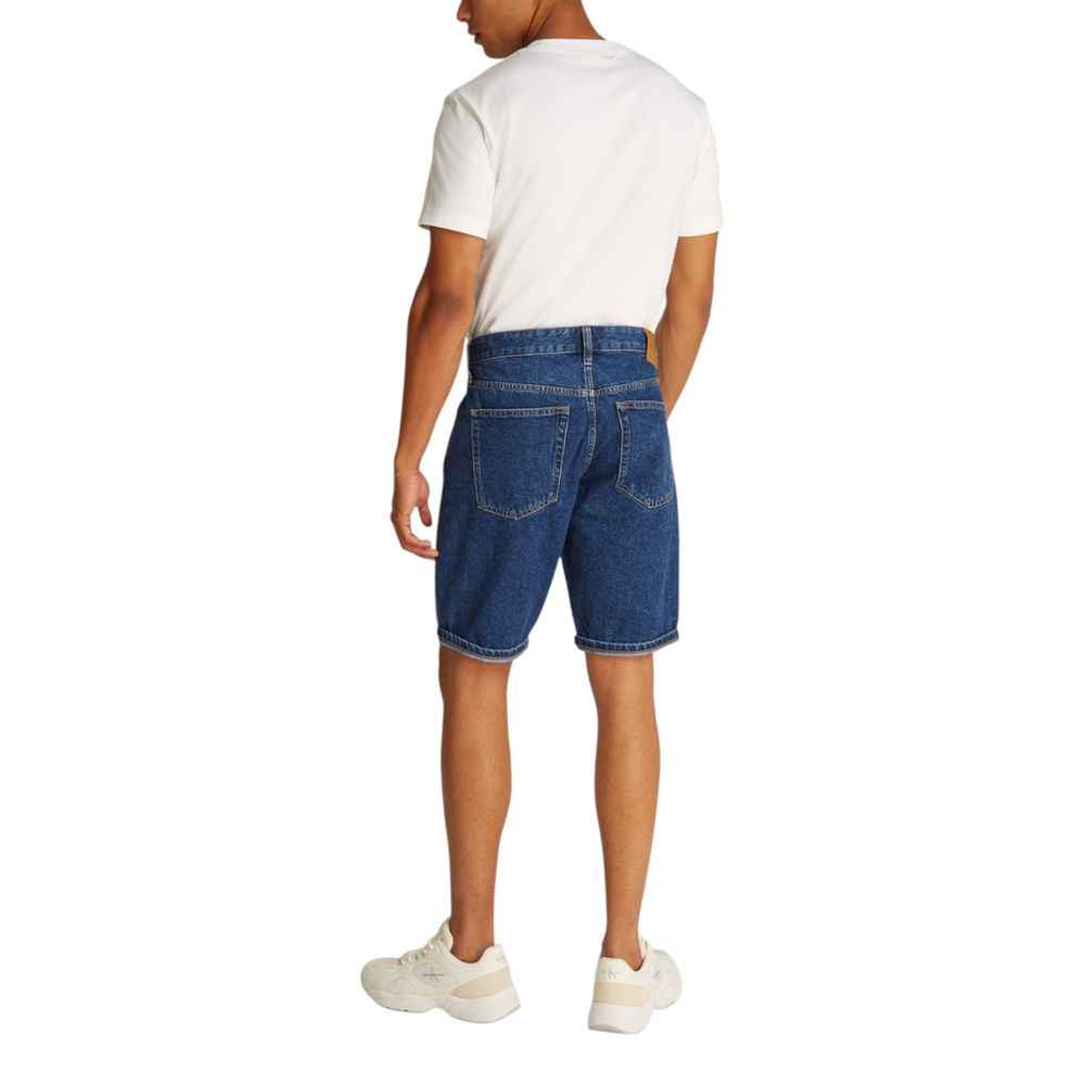 Calvin Klein Jeans Blue Cotton Bermuda