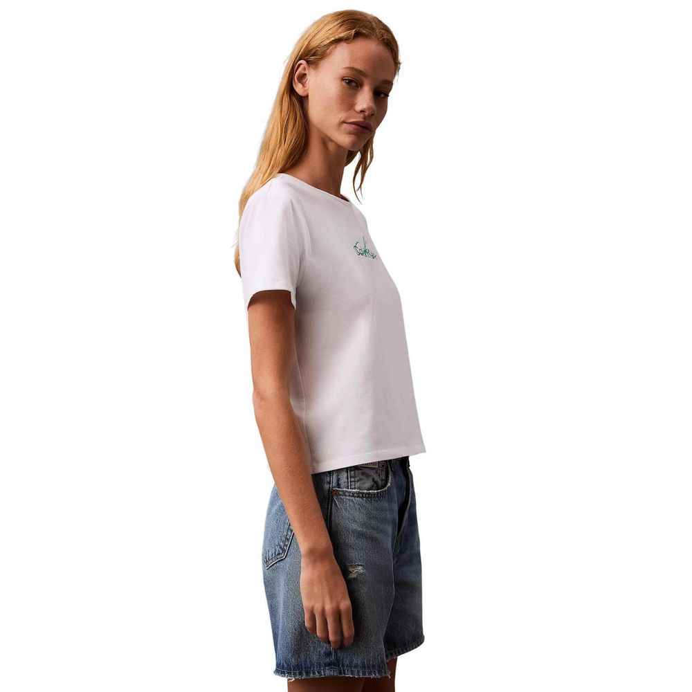 Calvin Klein Jeans White Recycled Cotton T-Shirt
