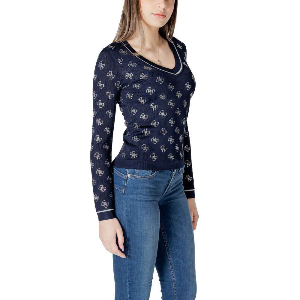 Guess Blue Viscose Sweater