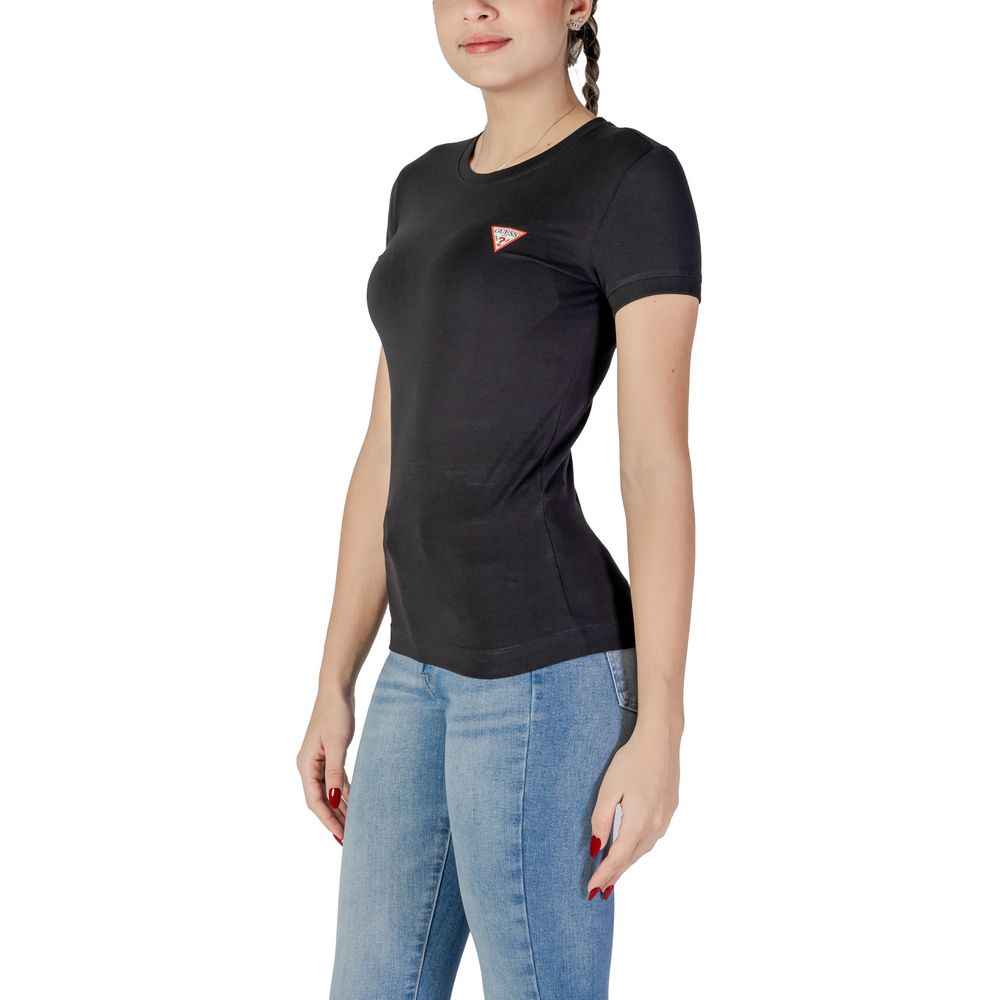 Guess Black Cotton T-Shirt