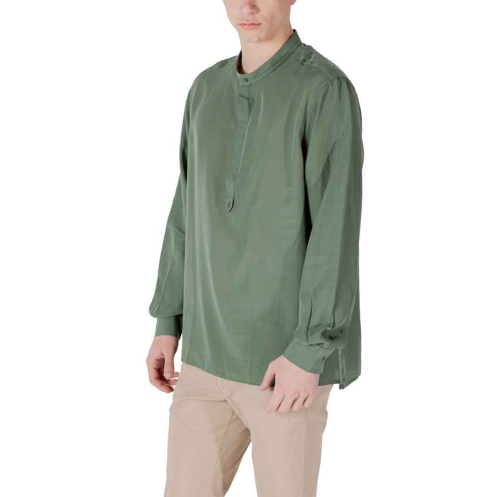 Antony Morato Green Lyocell Shirt