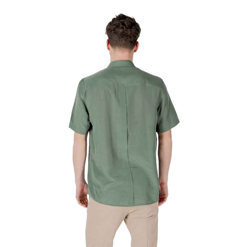 Antony Morato Green Lyocell Shortsleeve