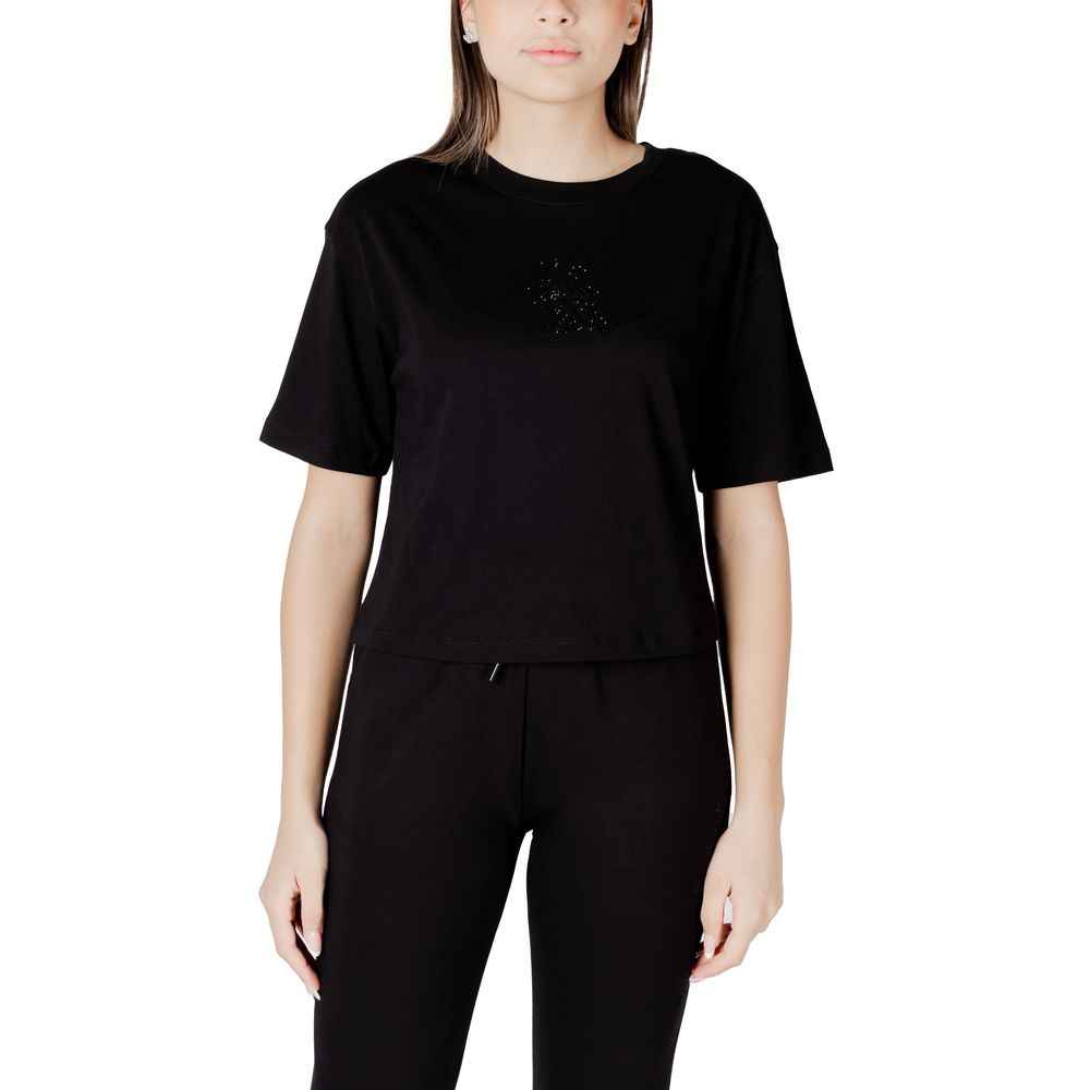 Armani Exchange Black Cotton T-Shirt