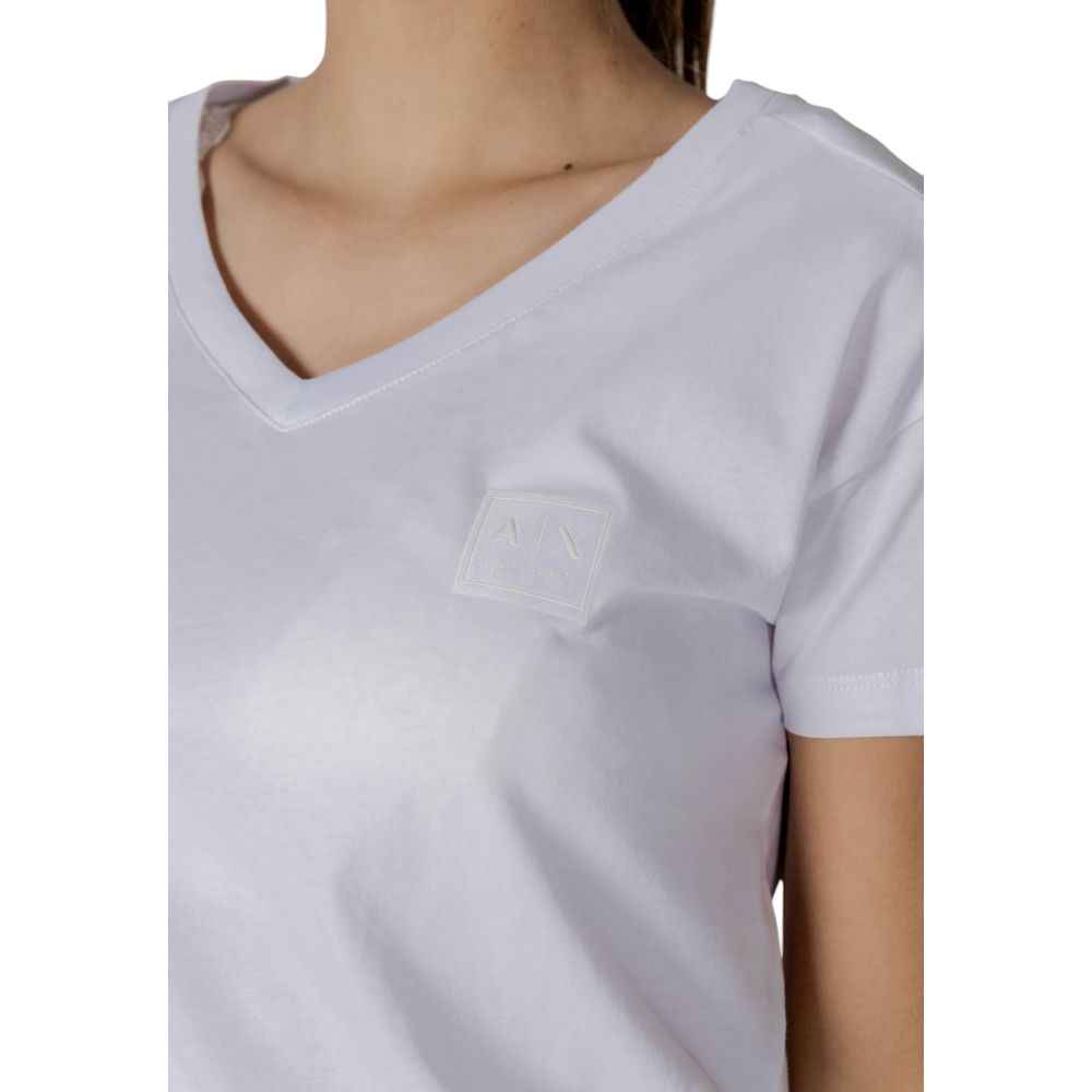 Armani Exchange White Cotton T-Shirt