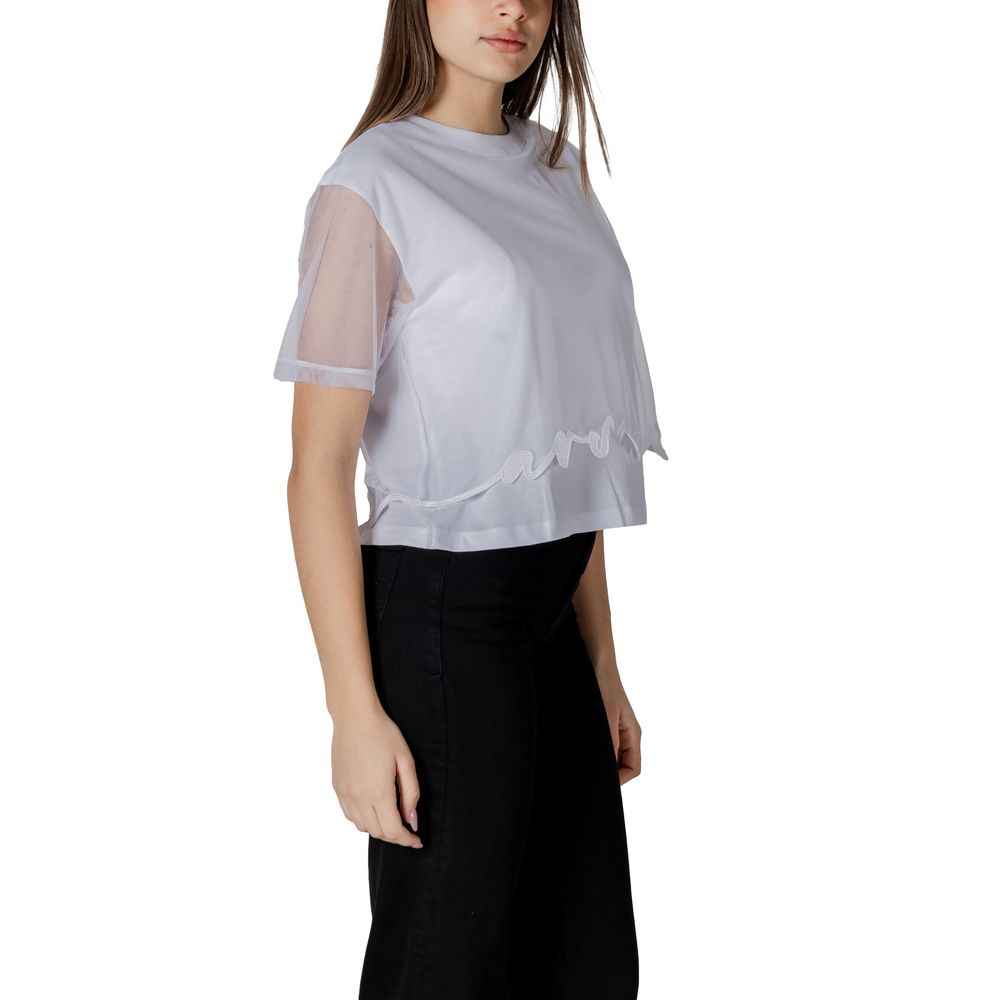 Armani Exchange White Cotton T-Shirt