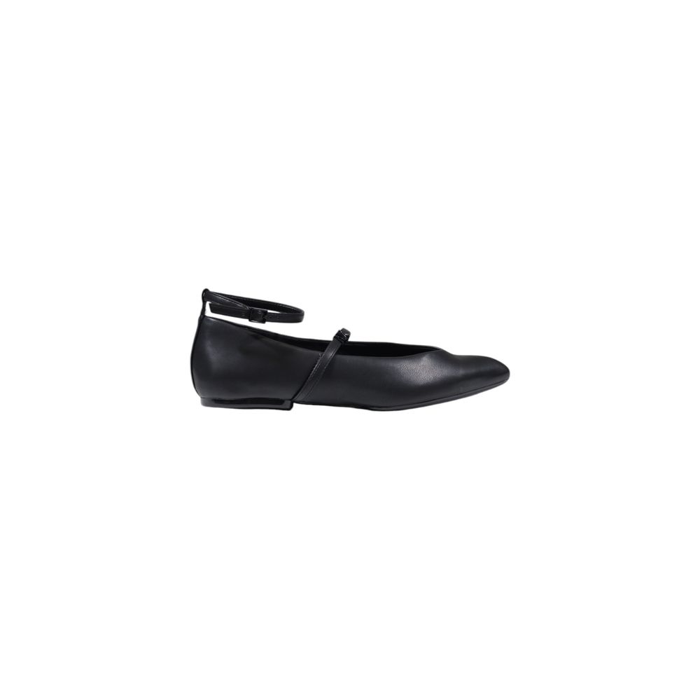 Armani Exchange Black Polyester Platform Pumps