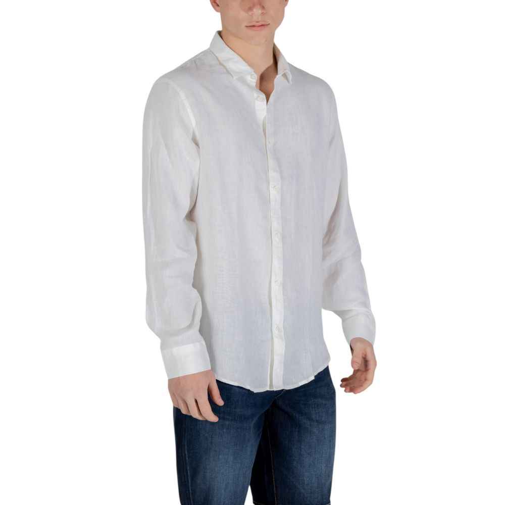 Armani Exchange White Linen Shirt