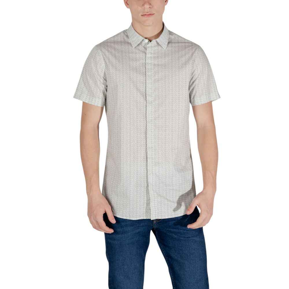Armani Exchange Cream Cotton Shortsleeve