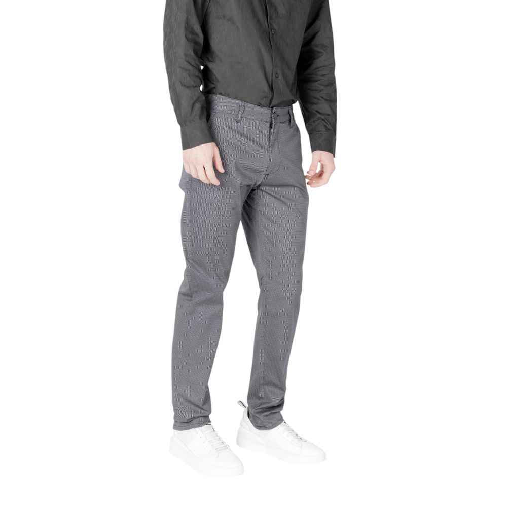 Armani Exchange Blue Cotton Skinny Pant