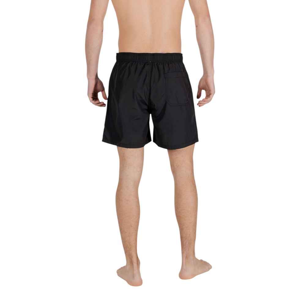 Armani Exchange Black Polyester Swim Short
