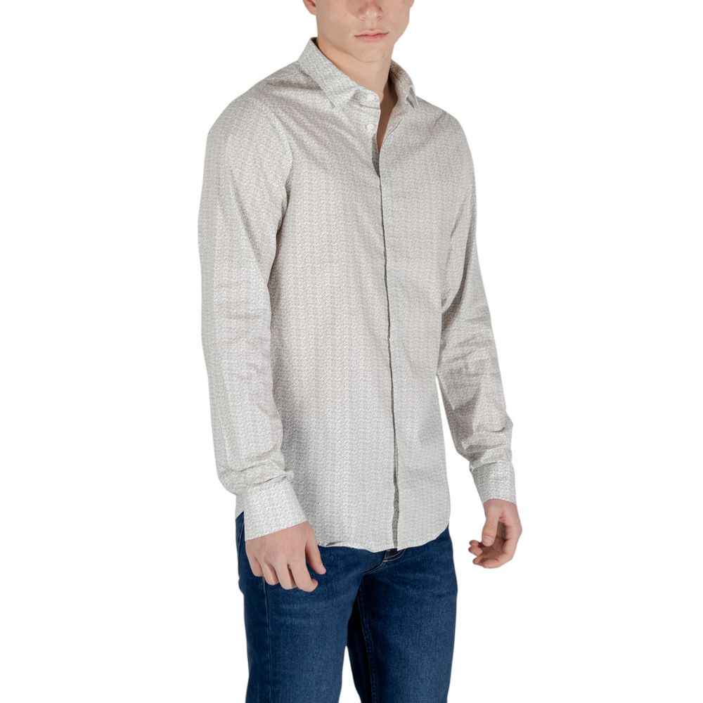 Armani Exchange Cream Cotton Shirt