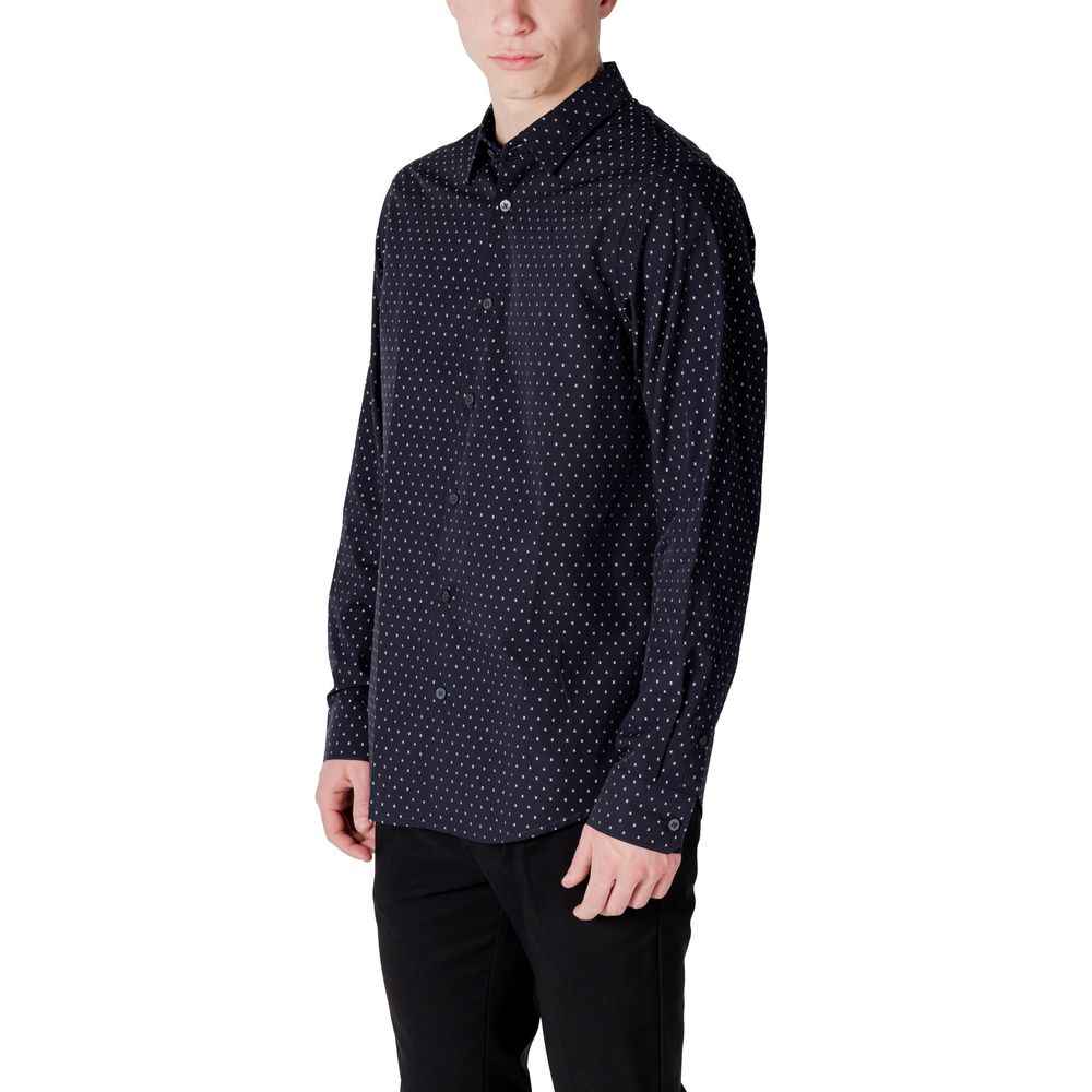 Armani Exchange Blue Cotton Shirt