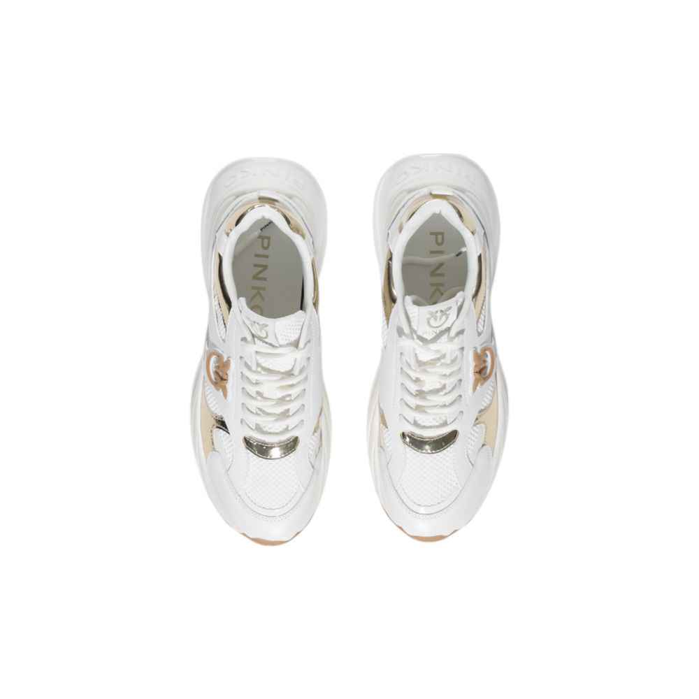 PINKO White Leather Sneaker