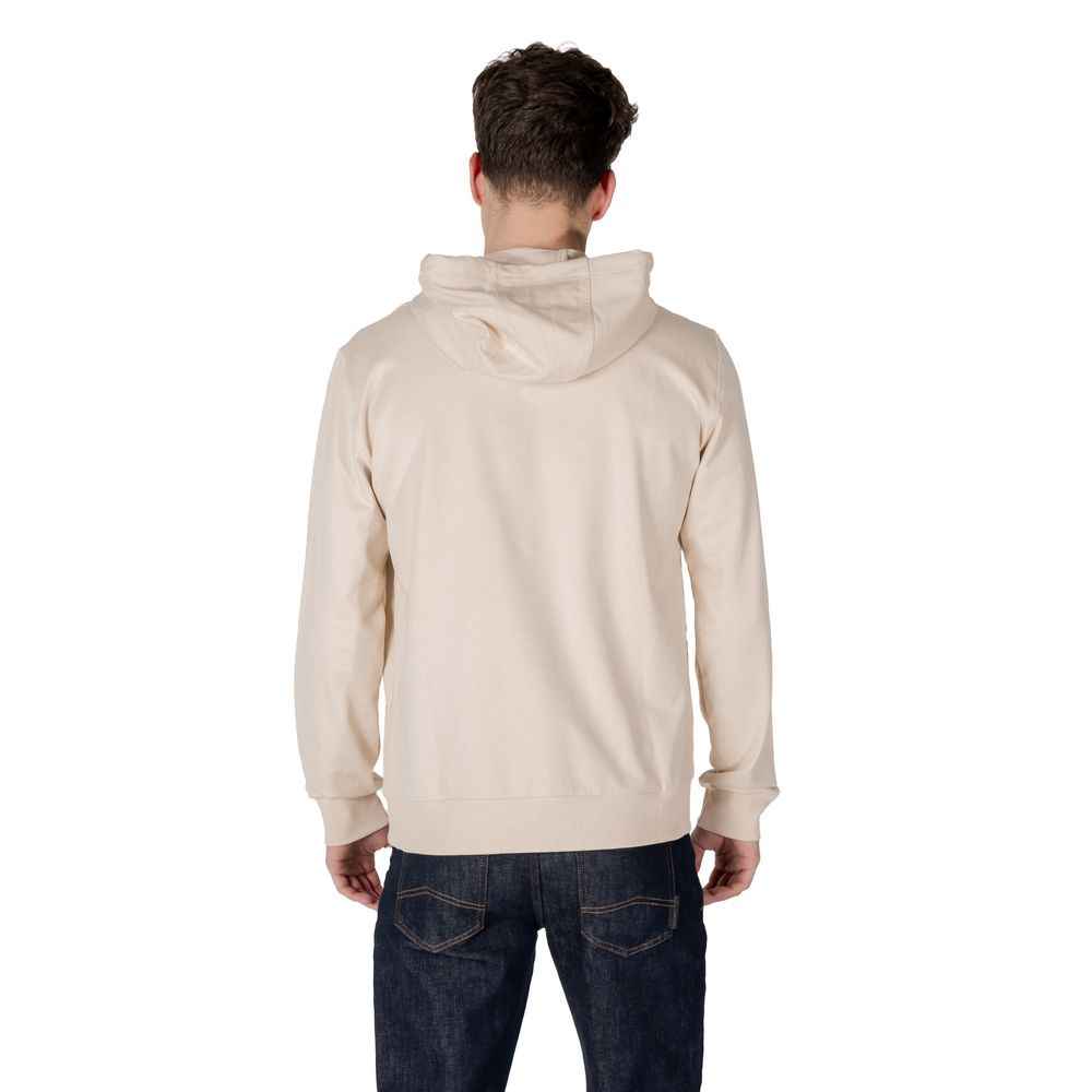 EA7 Emporio Armani Beige Cotton Hoody