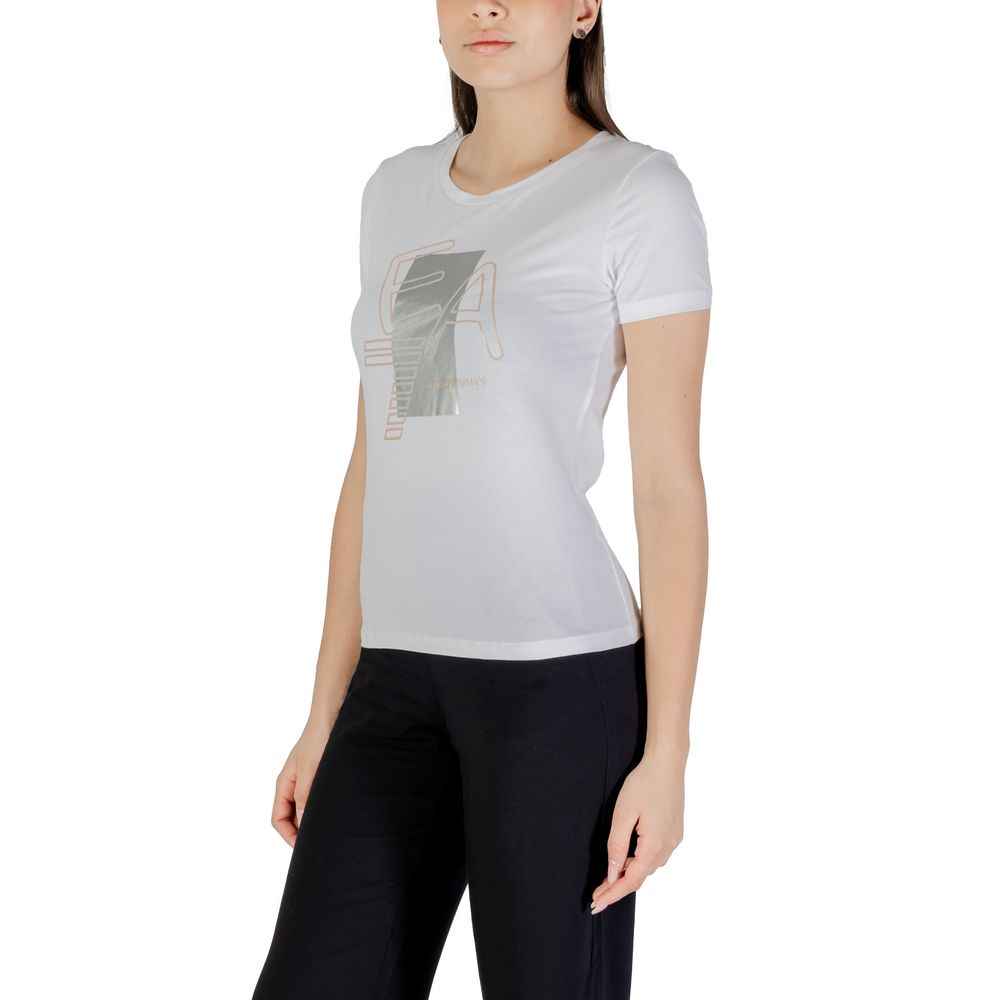 EA7 Emporio Armani White Cotton T-Shirt