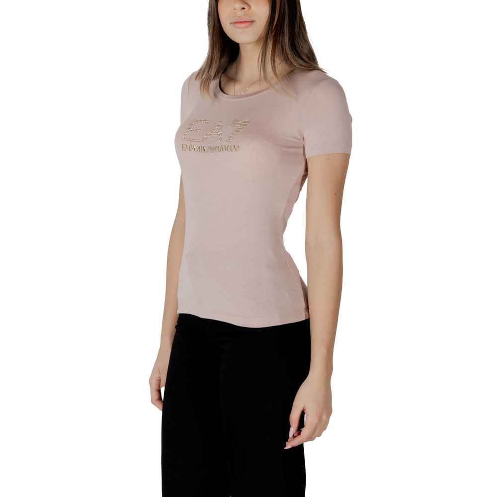 EA7 Emporio Armani Pink Modal T-Shirt