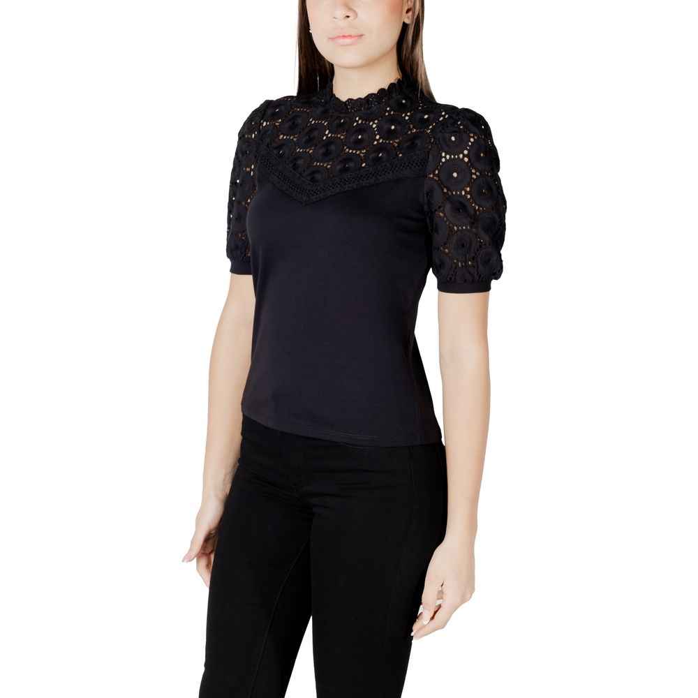 Morgan De Toi Black Cotton T-Shirt