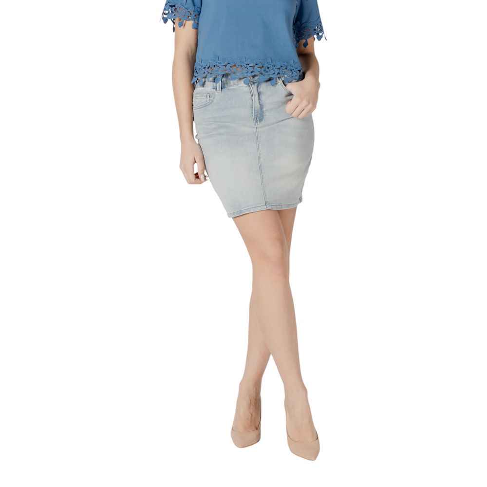 Morgan De Toi Blue Cotton Mini