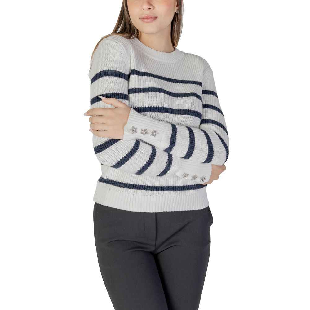 Morgan De Toi White Cotton Sweater