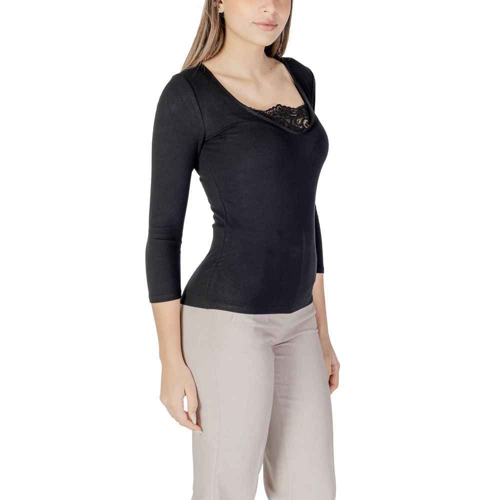 Morgan De Toi Black Viscose Long Sleeve