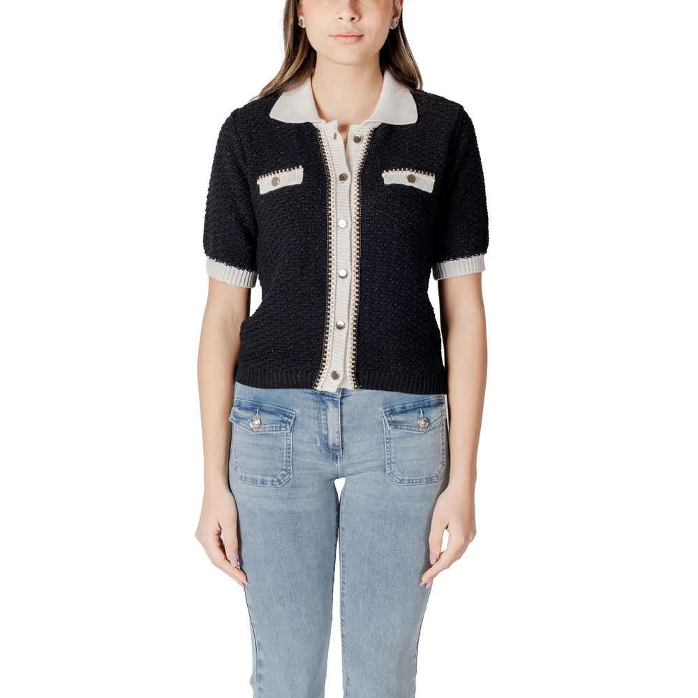 Morgan De Toi Black Recycled Cotton Sweater